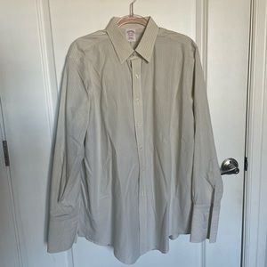Brooks Brothers Traditional Fit French cuff dress shirt 16.5 - 34
